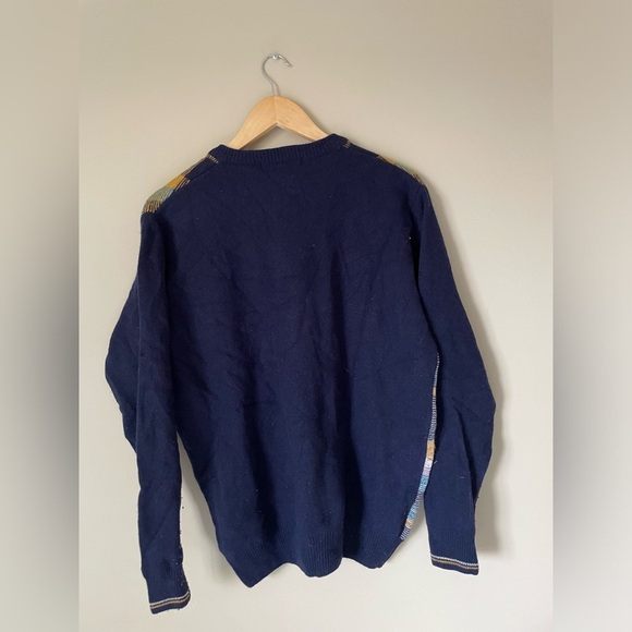 Vintage Monte Carlo Lambs wool plaid sweater NWOT size40 old money - Picture 3 of 5